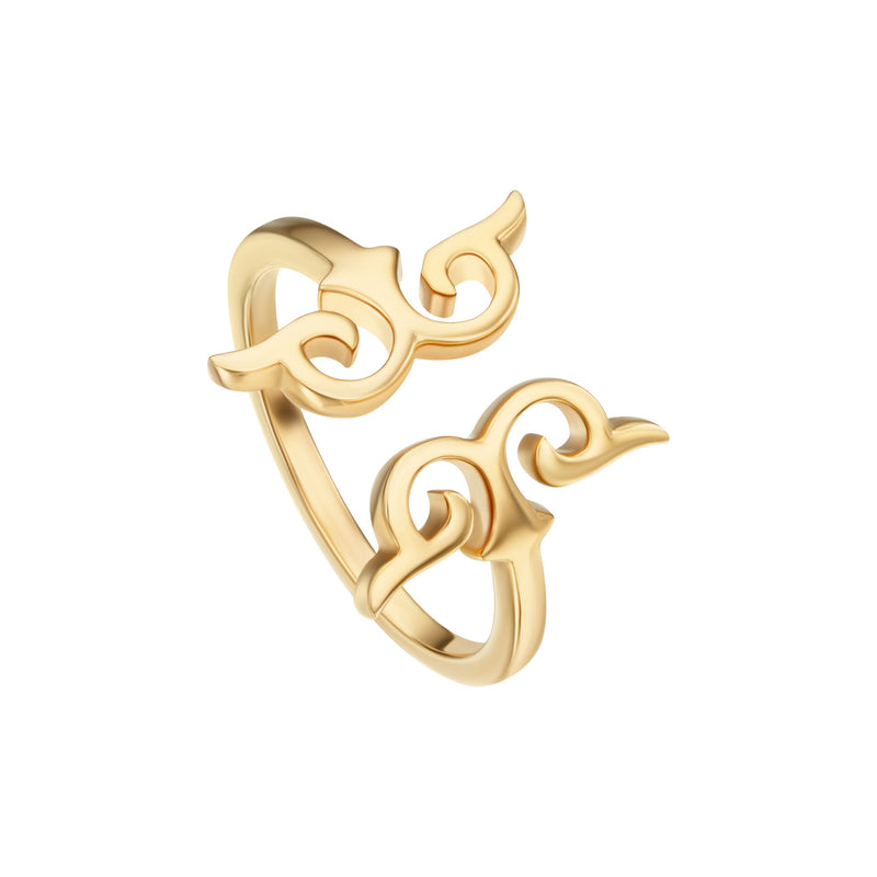 Plain Gold Bird Ring